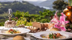 lunch on verandah